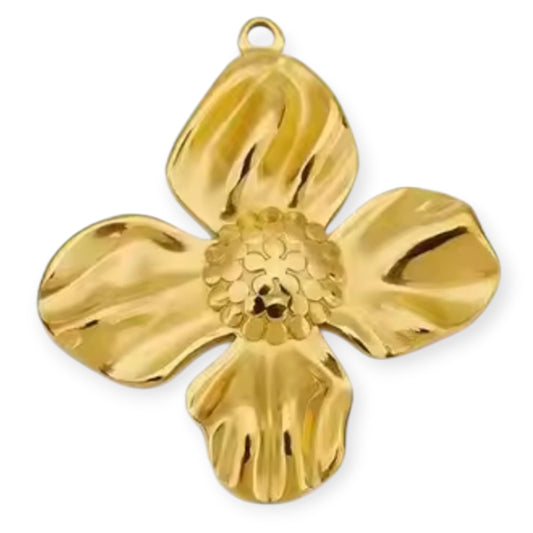 Charm fleur à 4 pétales