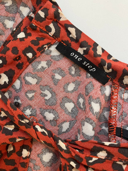 Blouse à motif léopard